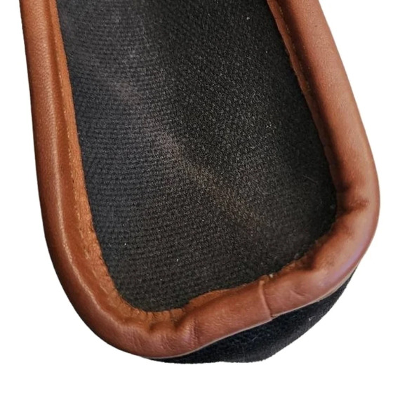 Authentic BURBERRY black canvas vintage clutch converted to crossbody bag - Picture 5 of 8